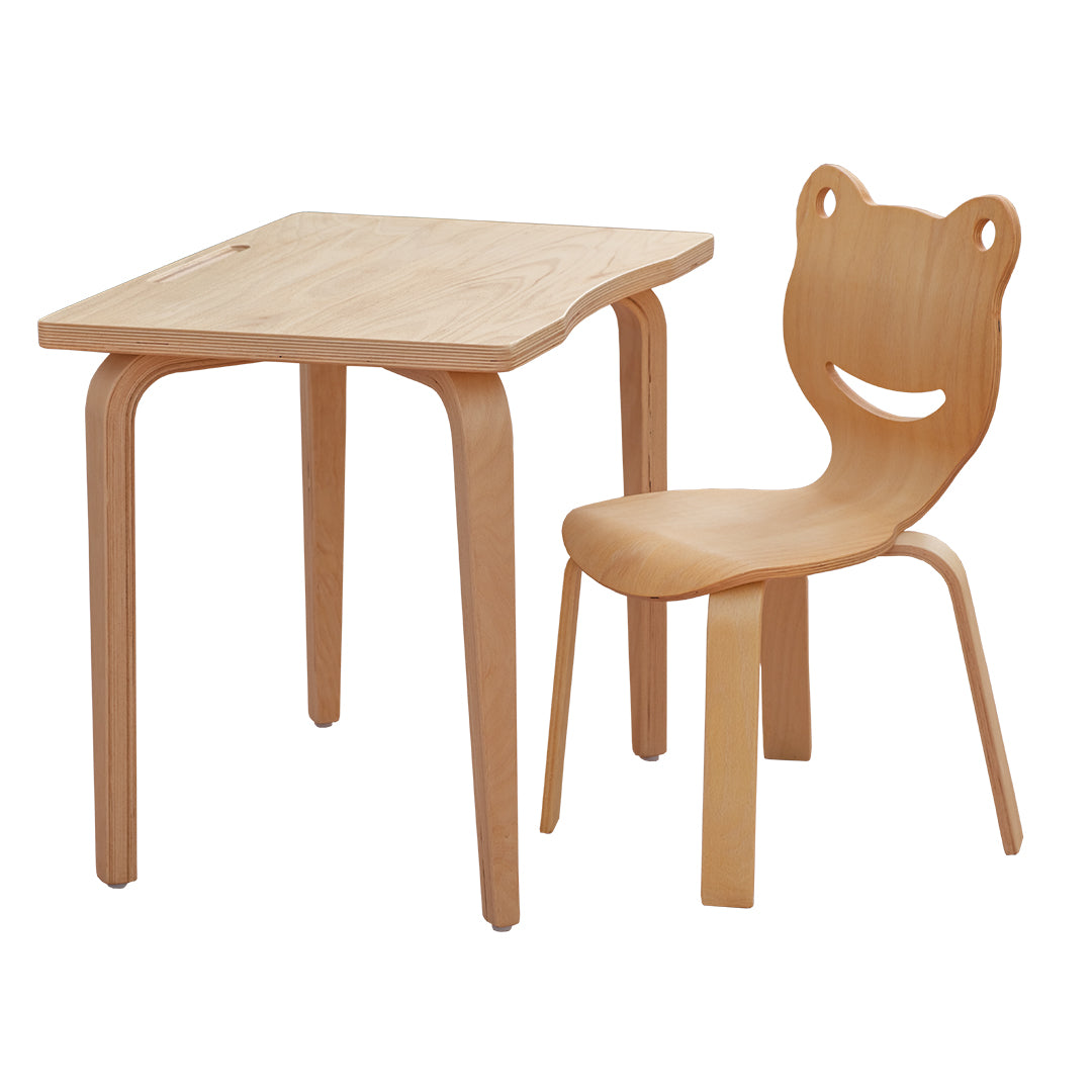 Montessori Table and Chair Set for Kids - Frog