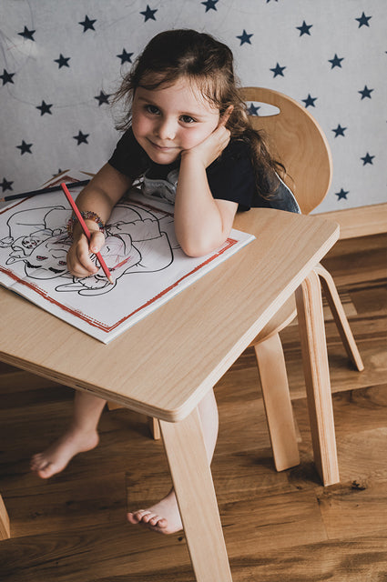 Montessori Table and Chair Set - Pearl