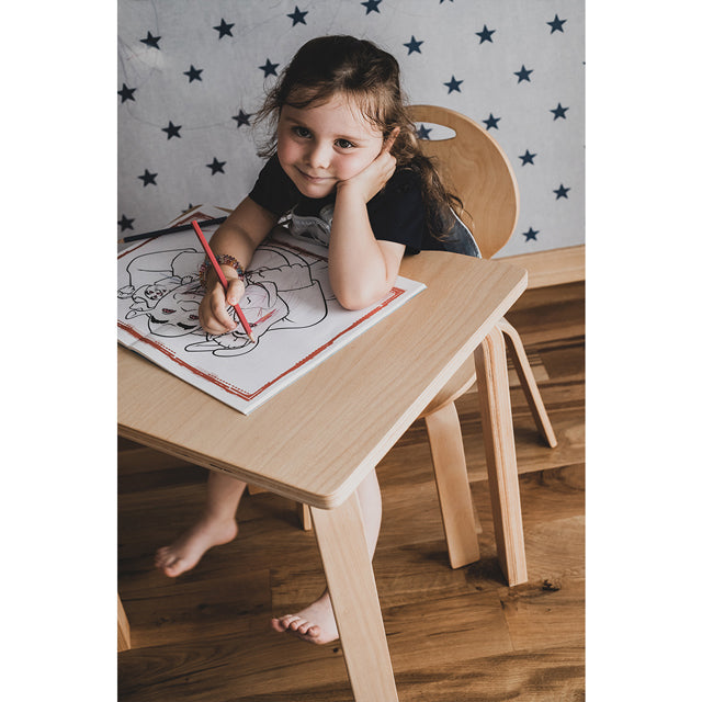 Montessori Table and Chair Set - Pearl