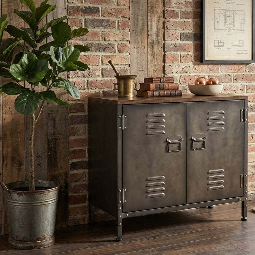Metal Storage Cupboards, Side Cabinets - Alicanto Vintage