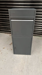 RERURBISHED - Metal Parcel Delivery Box Outdoor - Extra Large (Grey)