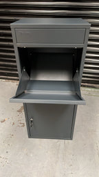 RERURBISHED - Metal Parcel Delivery Box Outdoor - Extra Large (Grey)