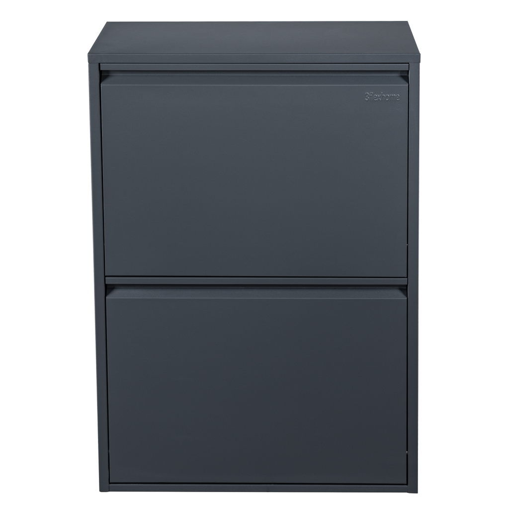 Metal Recycling Bin, Waste Separation Units - Rukh Grey