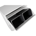 Metal Recycling Bin, Waste Separation Units - Rukh White