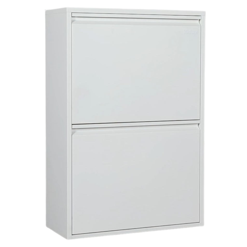Metal Recycling Bin, Waste Separation Units - Rukh White