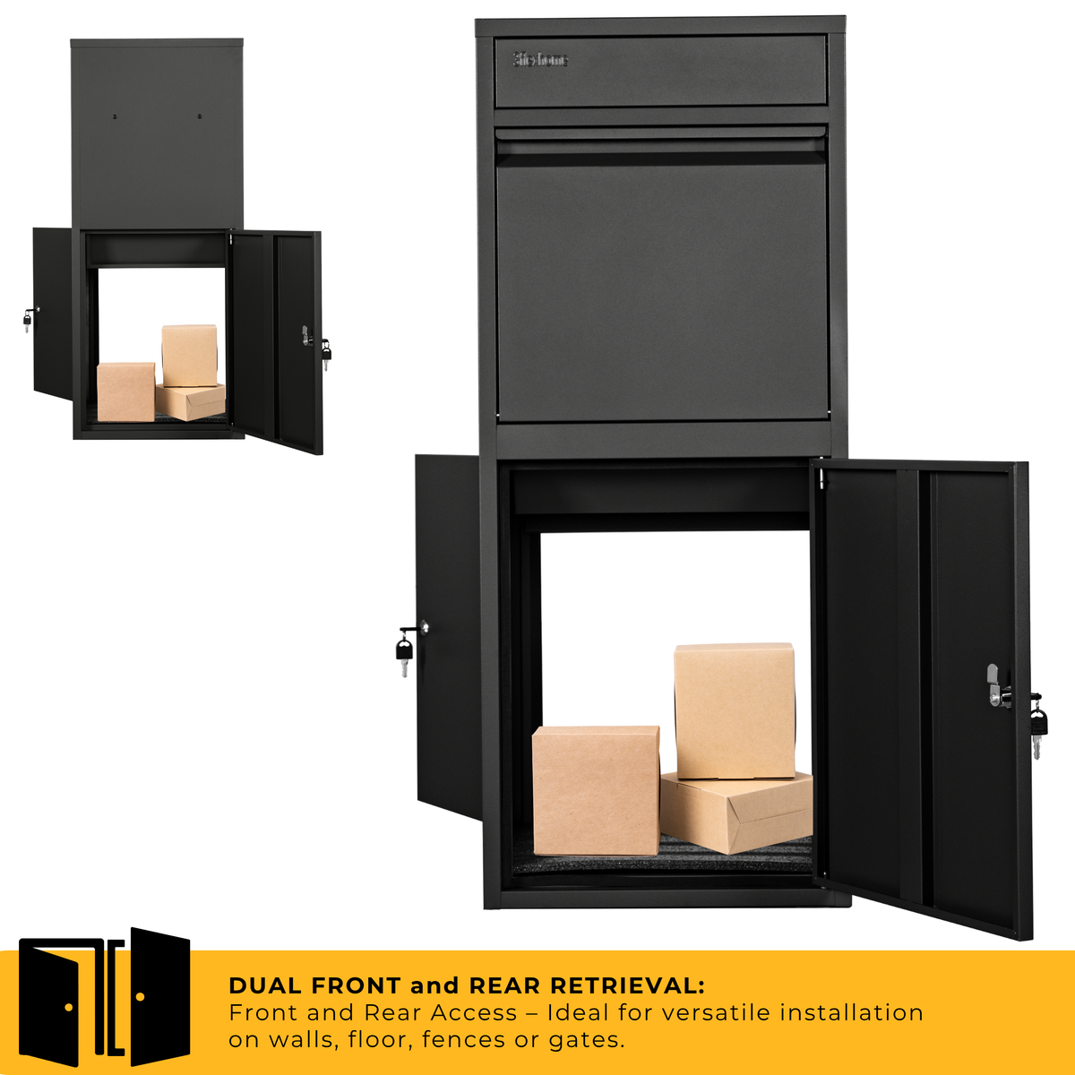 Anqa Metal Parcel Delivery Box Outdoor - Extra Large Post Box