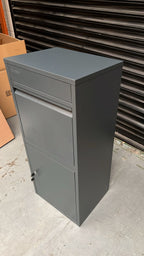 RERURBISHED - Metal Parcel Delivery Box Outdoor - Extra Large (Grey)