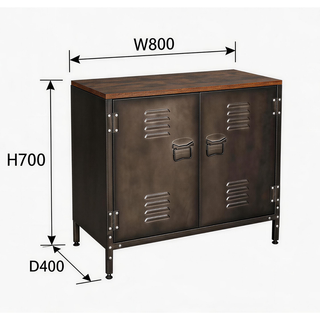 Metal Storage Cupboards, Side Cabinets - Alicanto Vintage