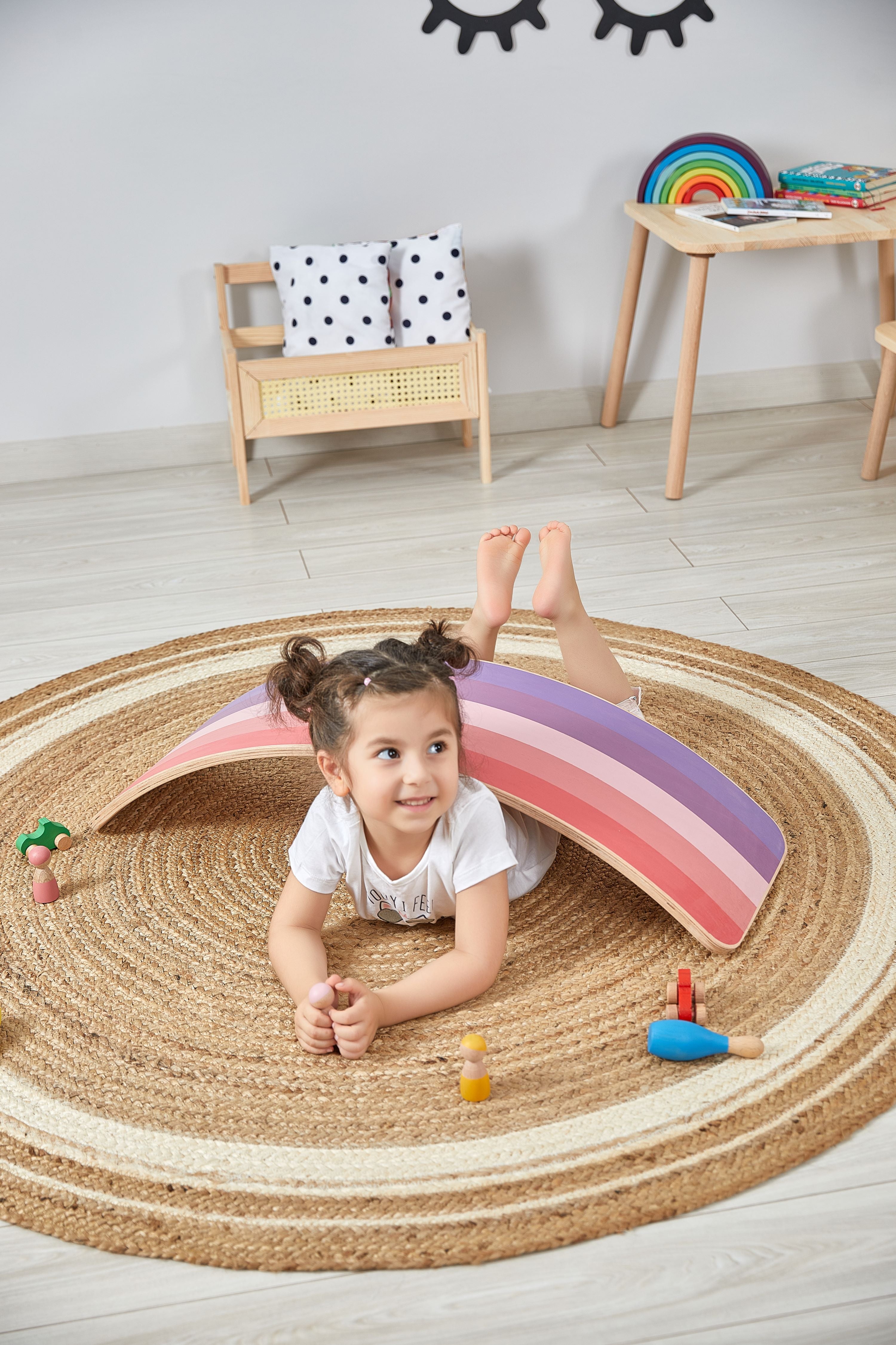 Wooden Balance Board - Pinky