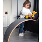 Wooden Balance Board - Grey Felt
