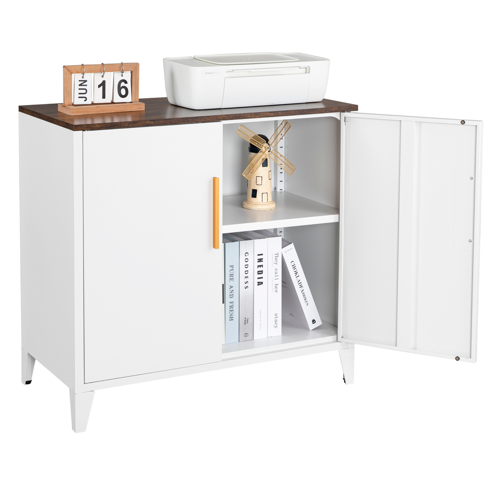 Metal Storage Cupboards, Side Cabinets - Bennu White