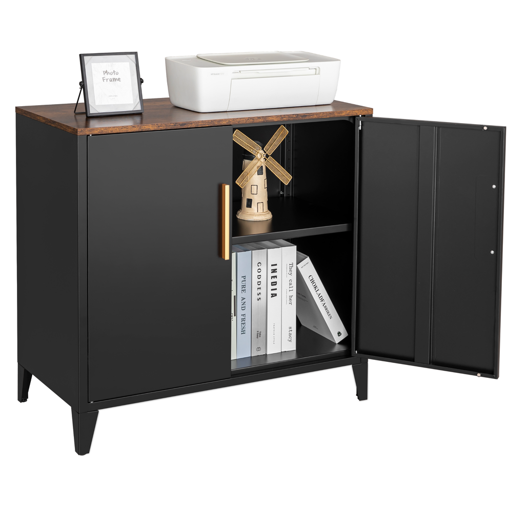Metal Storage Cupboards, Side Cabinets - Bennu Black