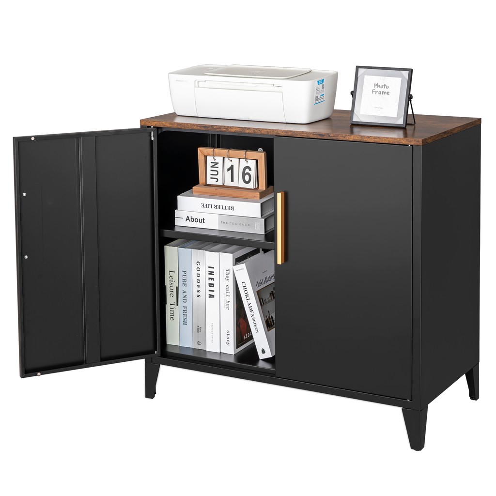 Metal Storage Cupboards, Side Cabinets - Bennu Black