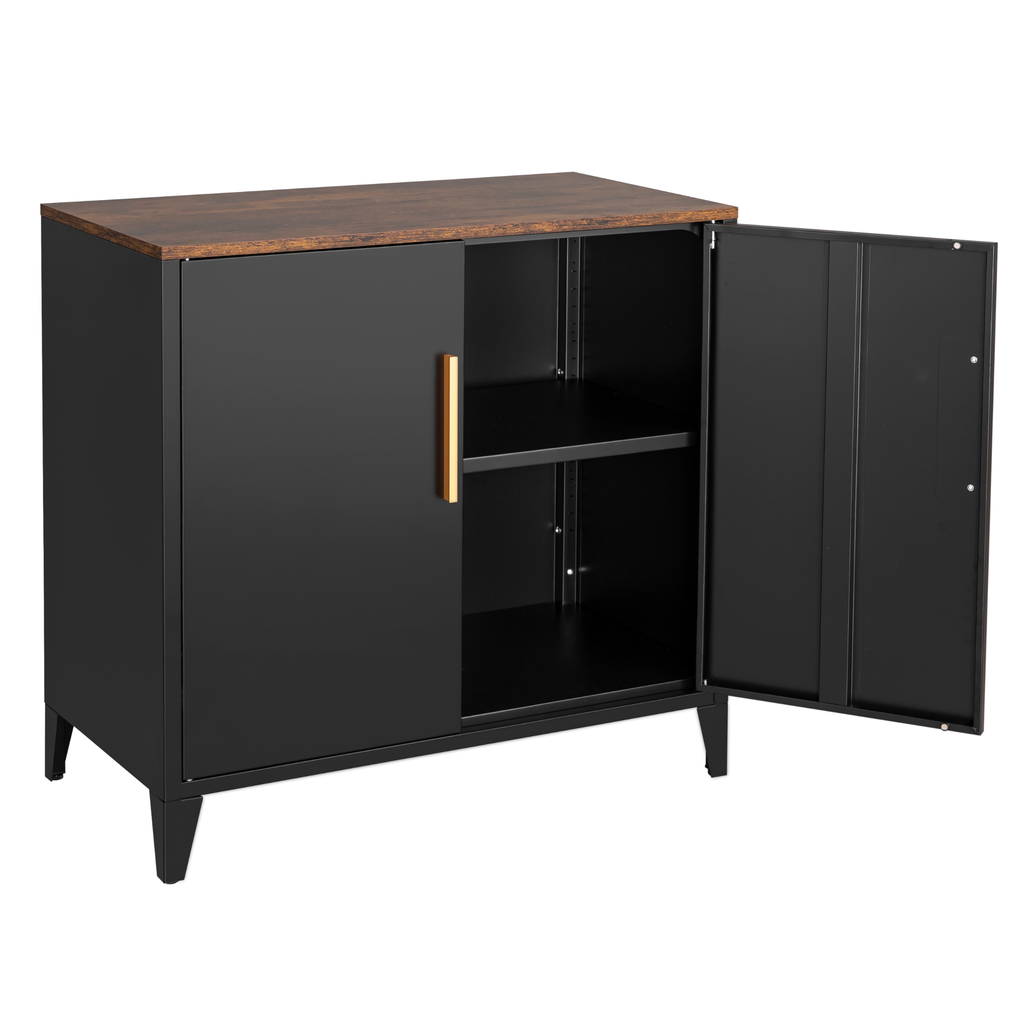 Metal Storage Cupboards, Side Cabinets - Bennu Black