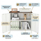 Metal Storage Cupboards, Side Cabinets - Bennu White