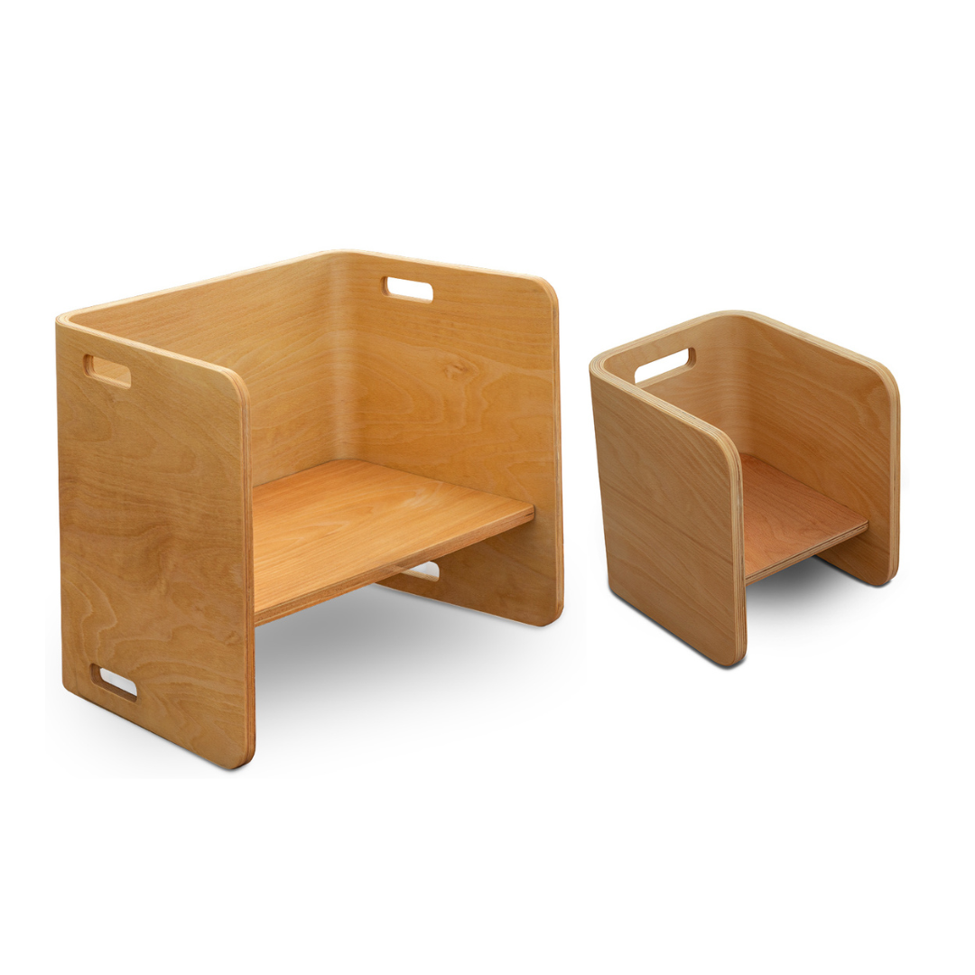 Montessori Cube Table and Chair Set for Kids - Flexy