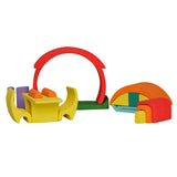 18 pcs Rainbow Puzzle Dolls' House
