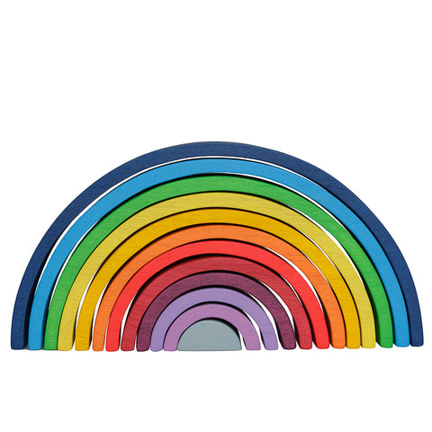 Large 12 Pcs Stacking Toy Rainbow Blue (29 cm)