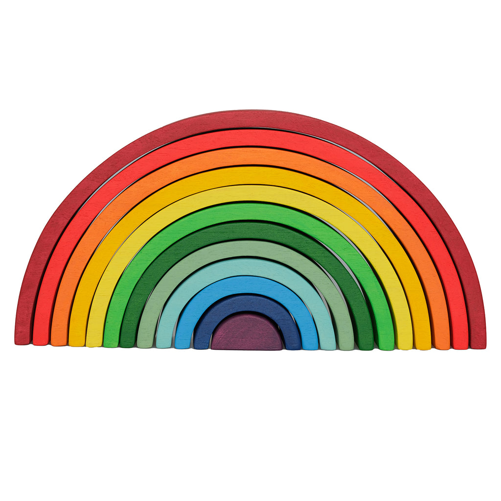 Extra Large 12 Pcs Stacking Toy Rainbow Red (39 cm)