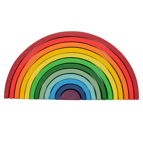 Extra Large 12 Pcs Stacking Toy Rainbow Red (39 cm)