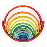 Extra Large 12 Pcs Stacking Toy Rainbow Red (39 cm)