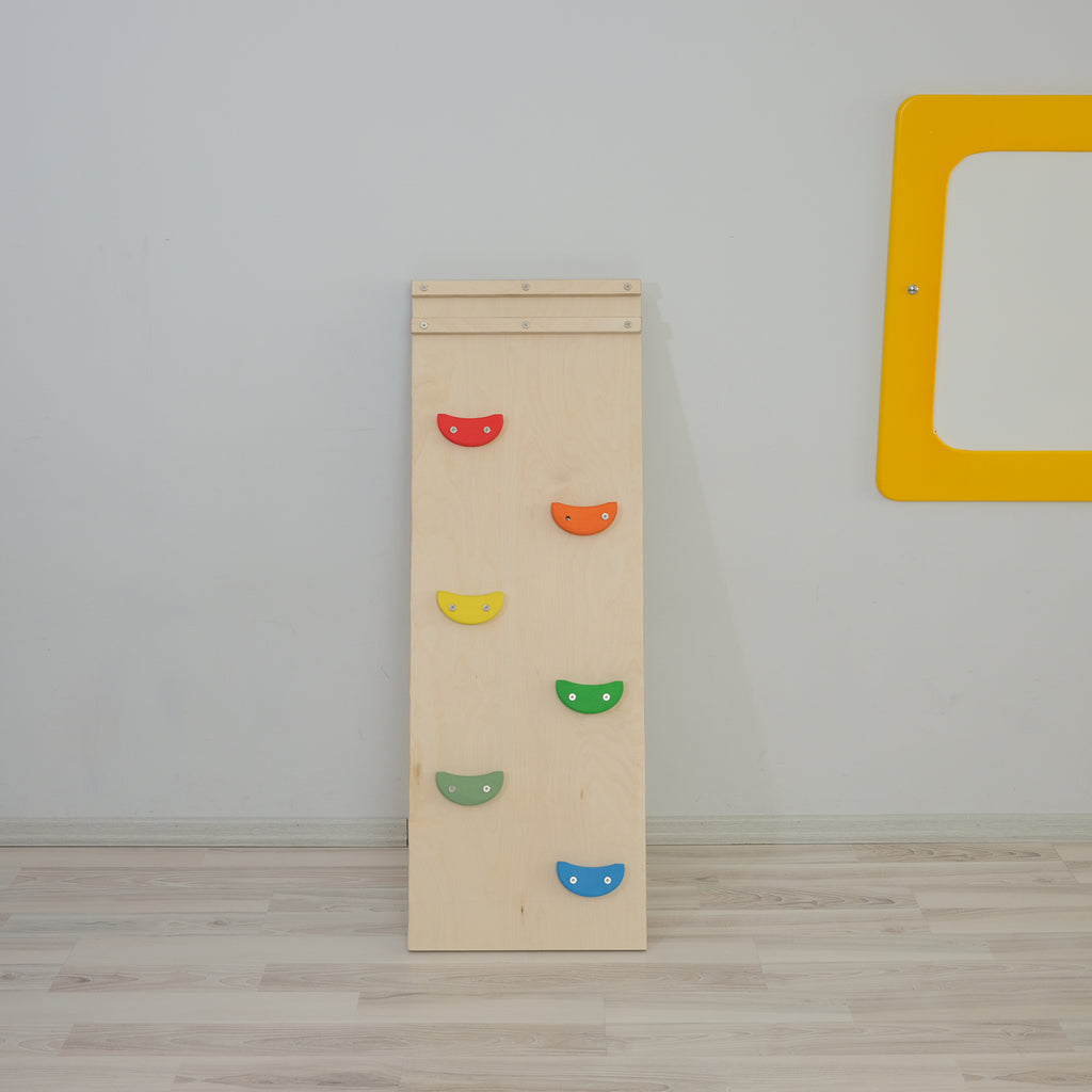 Wooden Rainbow Climbing-Sliding Ramp