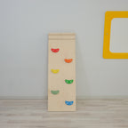 Wooden Rainbow Climbing-Sliding Ramp