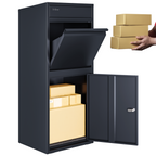 RERURBISHED - Metal Parcel Delivery Box Outdoor - Extra Large (Grey)