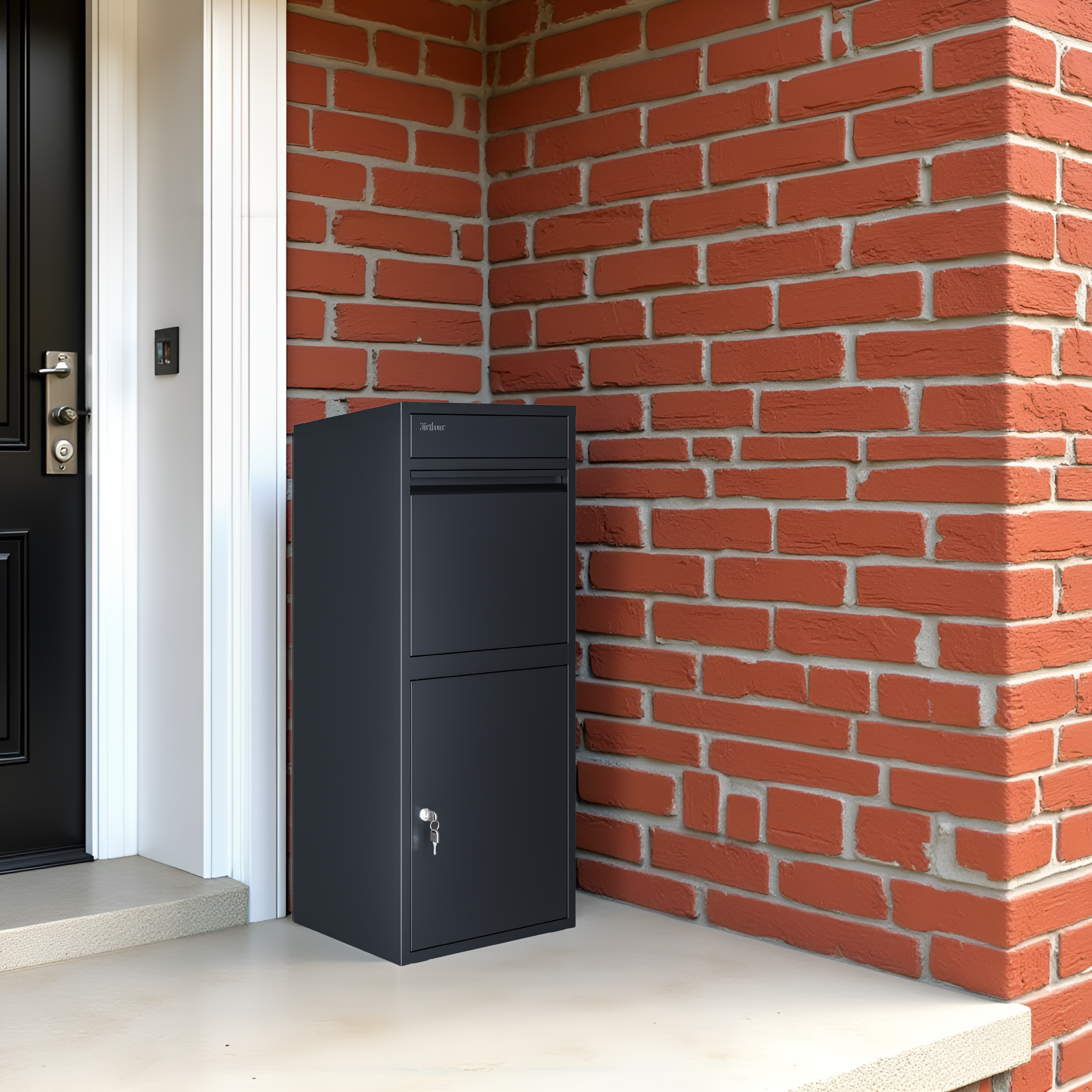 Metal Parcel Delivery Box Outdoor - Extra Large (Grey)
