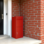 Metal Parcel Delivery Box Outdoor - Extra Large (Red)
