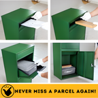 Metal Parcel Delivery Box Outdoor - Extra Large (Green)