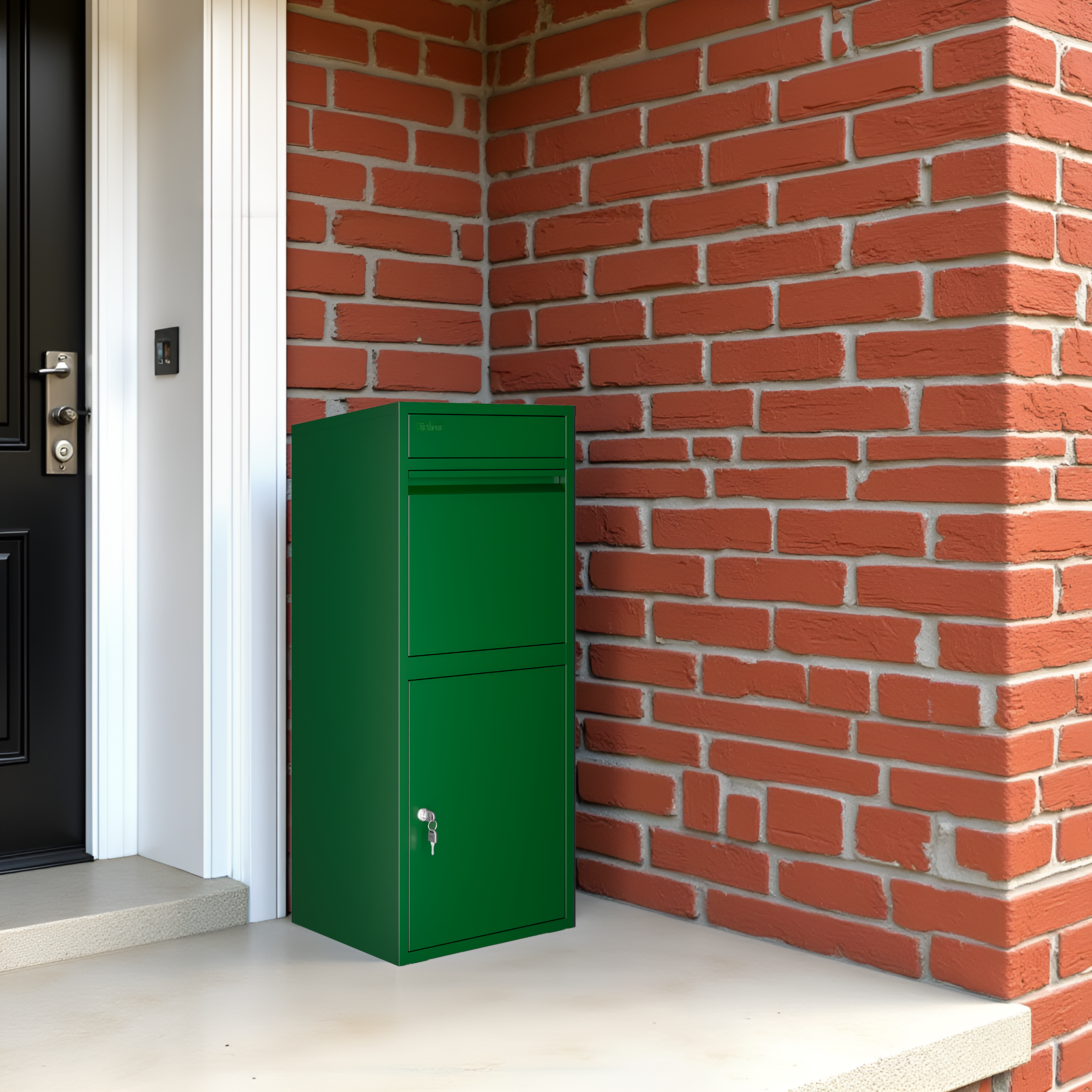 Metal Parcel Delivery Box Outdoor - Extra Large (Green)