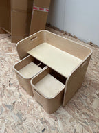 Refurbished Montessori Cube Table and Chair Set for Kids - Flexy Double Chair