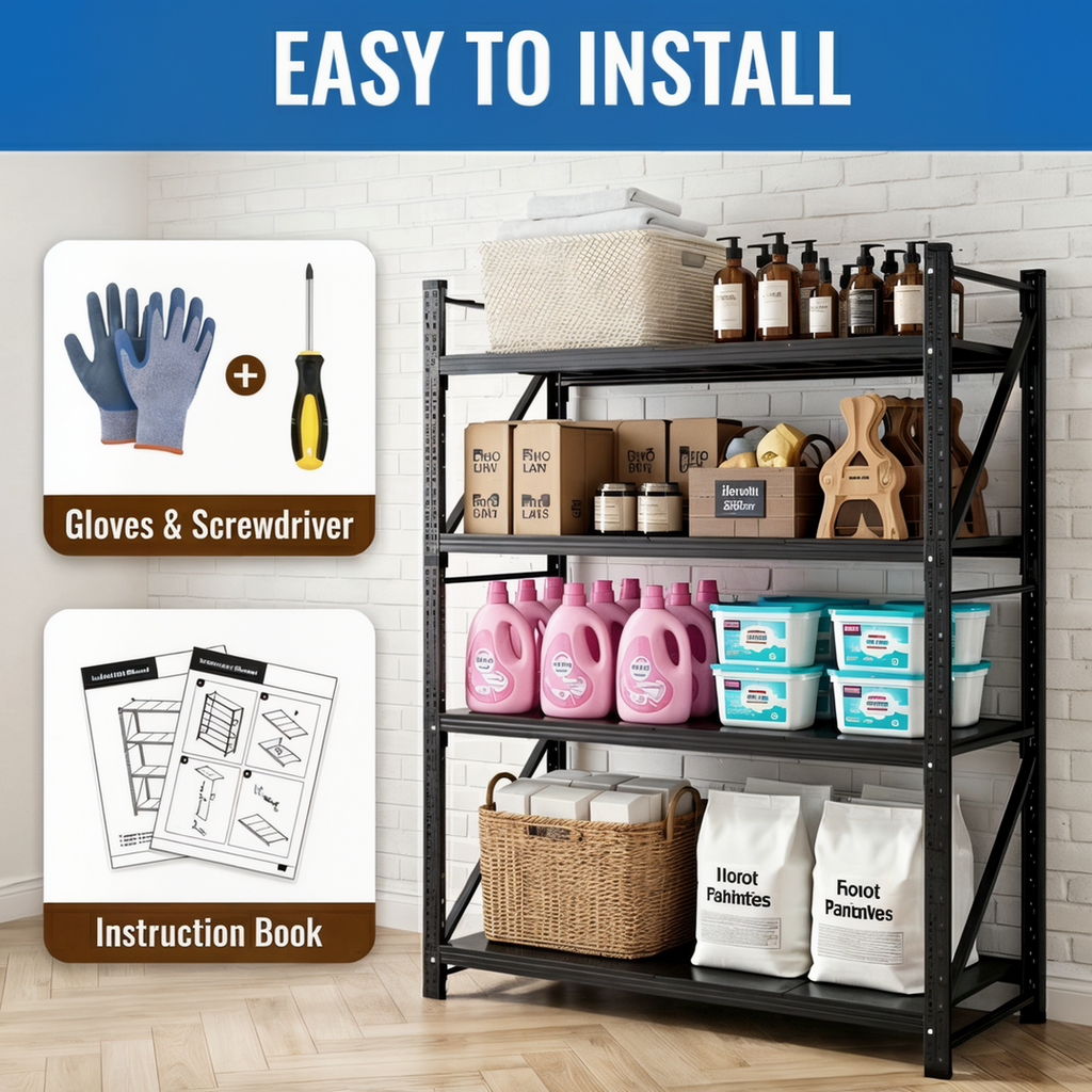 Condor Heavy Duty Garage Shelving Units - 60cm Depth