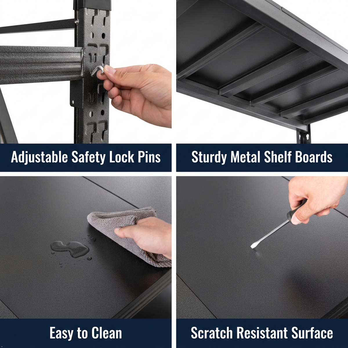 Condor Heavy Duty Garage Shelving Units - 60cm Depth