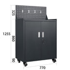 Metal Garage Tool Cabinets on Wheels - Huginn Grey
