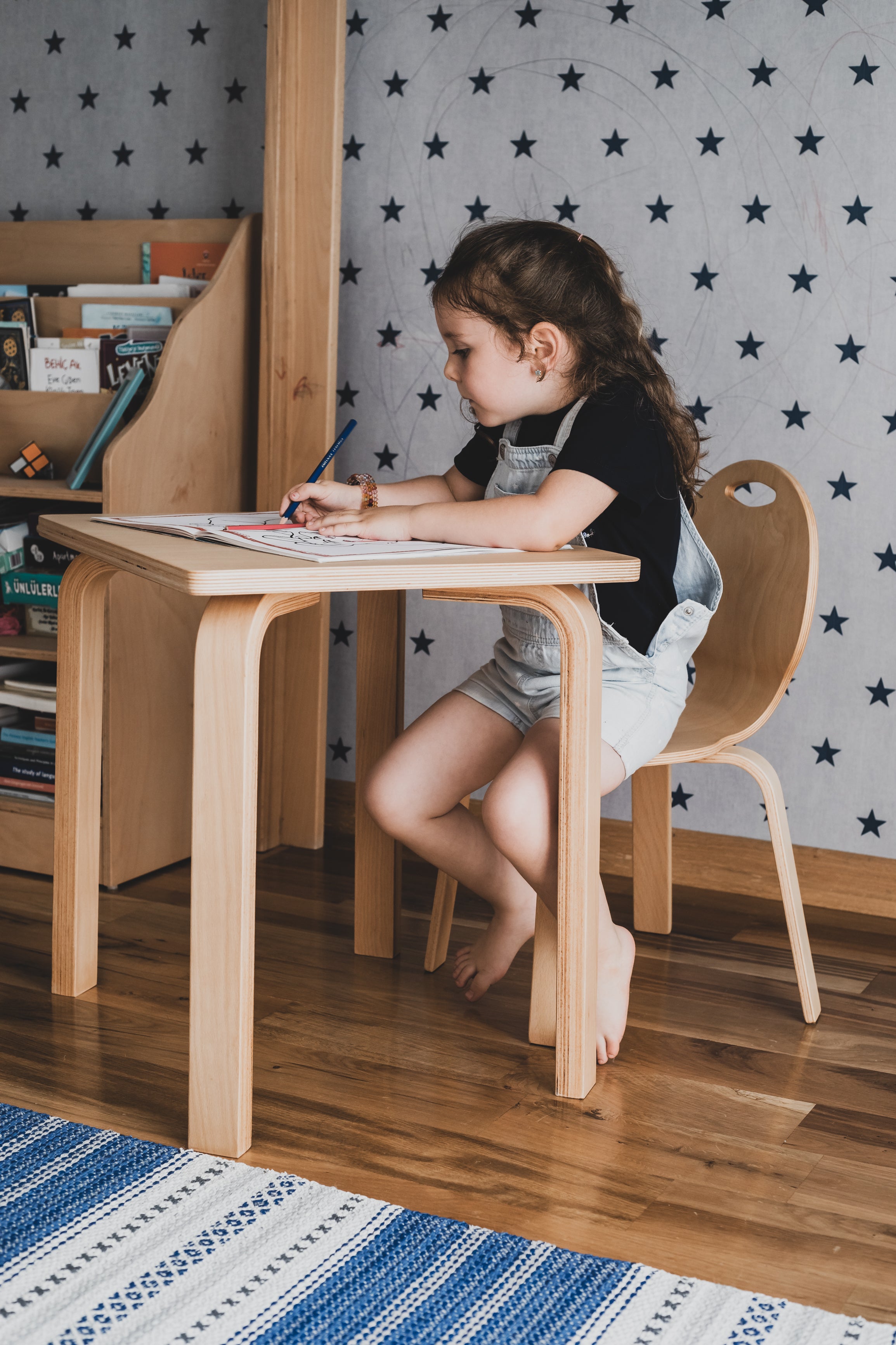 Montessori Table and Chair Set - Pearl