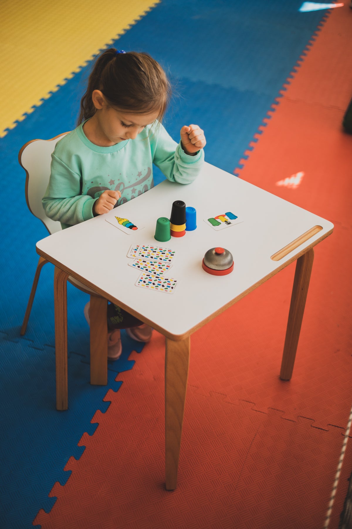Montessori Table and Chair Set for Kids - Panda