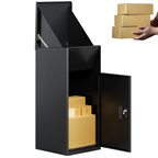 Metal Parcel Delivery Box Outdoor - Extra Large (Black)