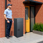 Metal Parcel Delivery Box Outdoor - Extra Large (Grey)