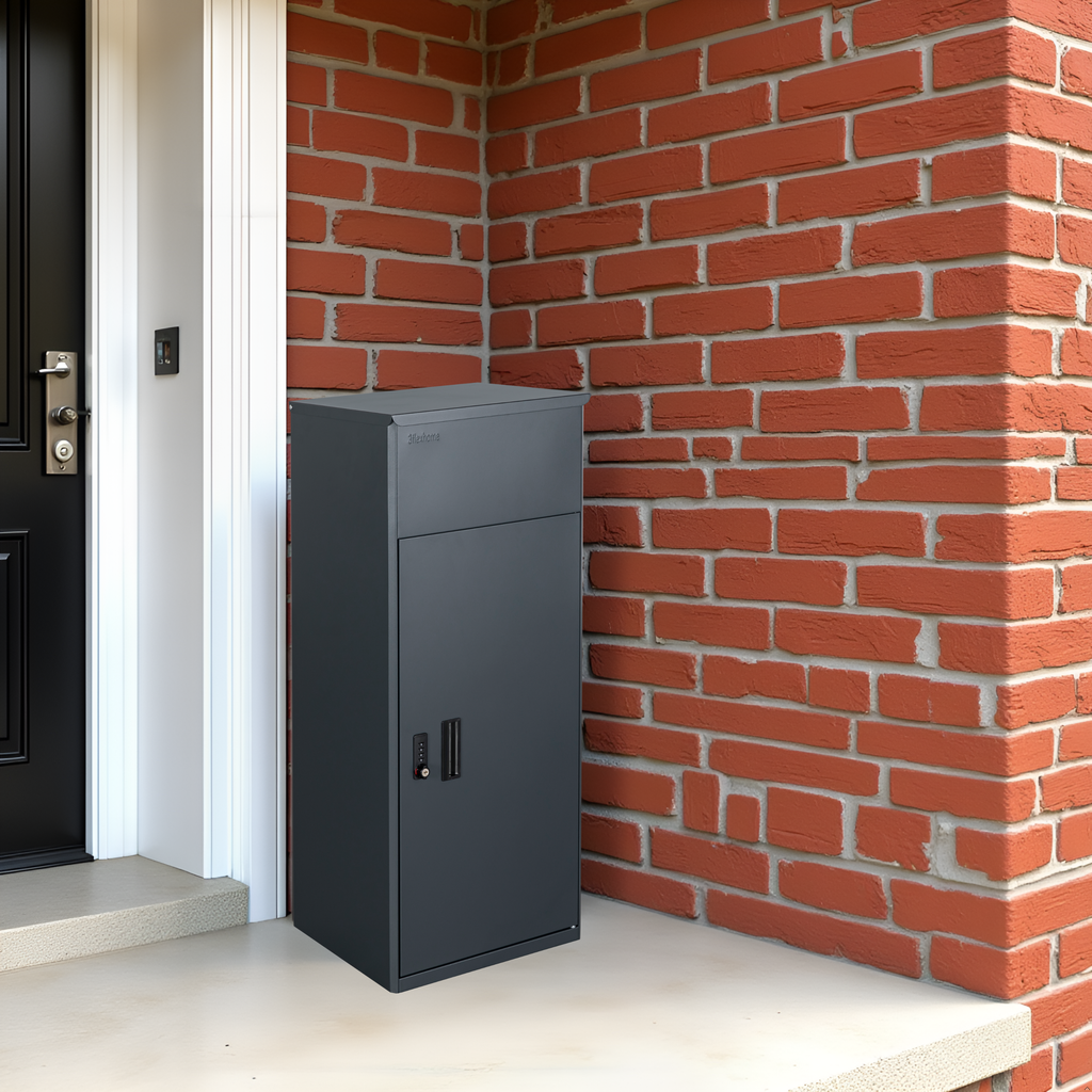 Metal Parcel Delivery Box Outdoor - Extra Large (Grey)