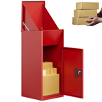 Metal Parcel Delivery Box Outdoor - Extra Large (Red)