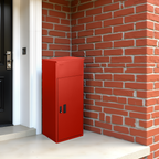 Metal Parcel Delivery Box Outdoor - Extra Large (Red)