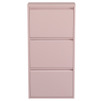 Metal Shoe Storage Cabinet for Hallway and Bedroom (Pink)