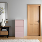 Metal Shoe Storage Cabinet for Hallway and Bedroom (Pink)