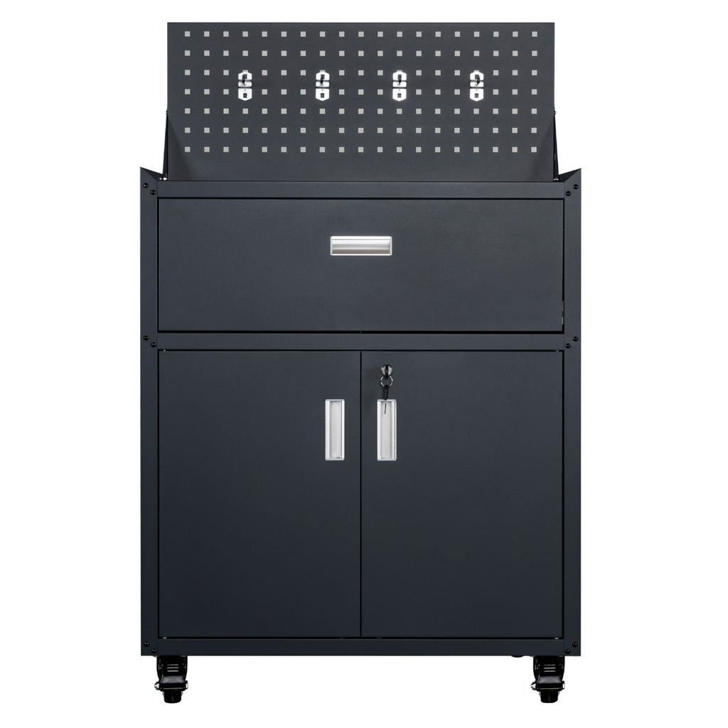 Metal Garage Tool Cabinets on Wheels - Muninn Grey