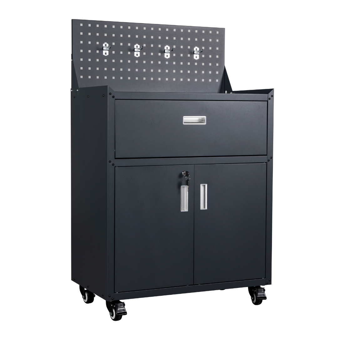 Metal Garage Tool Cabinets on Wheels - Muninn Grey