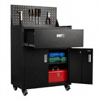 Metal Garage Tool Cabinets on Wheels - Muninn Black