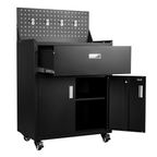 Metal Garage Tool Cabinets on Wheels - Muninn Black
