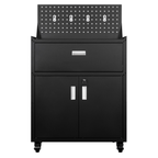 Metal Garage Tool Cabinets on Wheels - Muninn Black